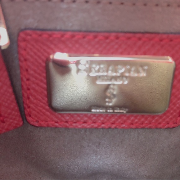 NWT Serapian red crossbody leather purse - Picture 6 of 9